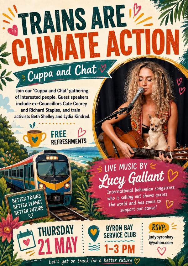 “Trains are Climate Action” 